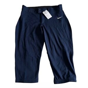 NWT Nike Women Vapor Select Softball Navy Blue Pants Large AV6642-419